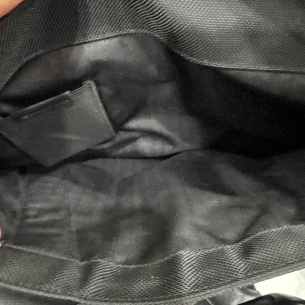 TUMI Alpha Black Ballistic Nylon Expandable Organizer Briefcase Laptop Bag Mens